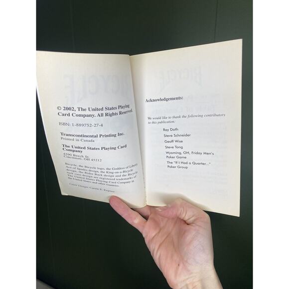 Poker Official Rules and Games Strategy Soft Cover Book Learning Gambling - Picture 2 of 8